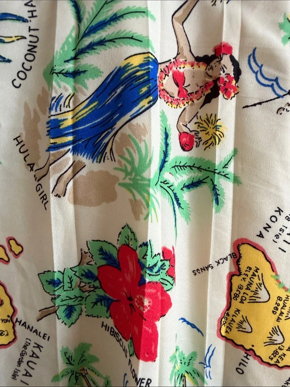 J Crew Hawaiian Islands Birds of ParadiseTropical Print A-Line Skirt Size 10